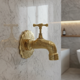 Handcrafted Moroccan Brass Faucet – Traditional Engraved Hammam