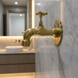 Handcrafted Moroccan Brass Faucet – Traditional Engraved Hammam