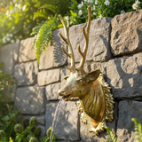 Handmade Moroccan Brass Deer Head Faucet – Luxury Antique Stag Water Spout – Fez Artisan Craft.