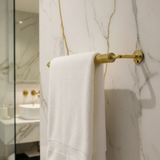 Unlacquered Brass Towel Rod Holder, Bathroom Hardware Towel Hanger, Bathroom Accessories.