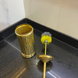 Handmade Engraved Brass Toilet Brush Holder – Luxury Bathroom Accessory